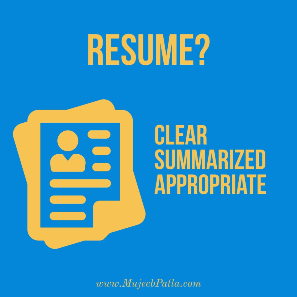 Resume Can Help You Find A Job?, mujeeb patla